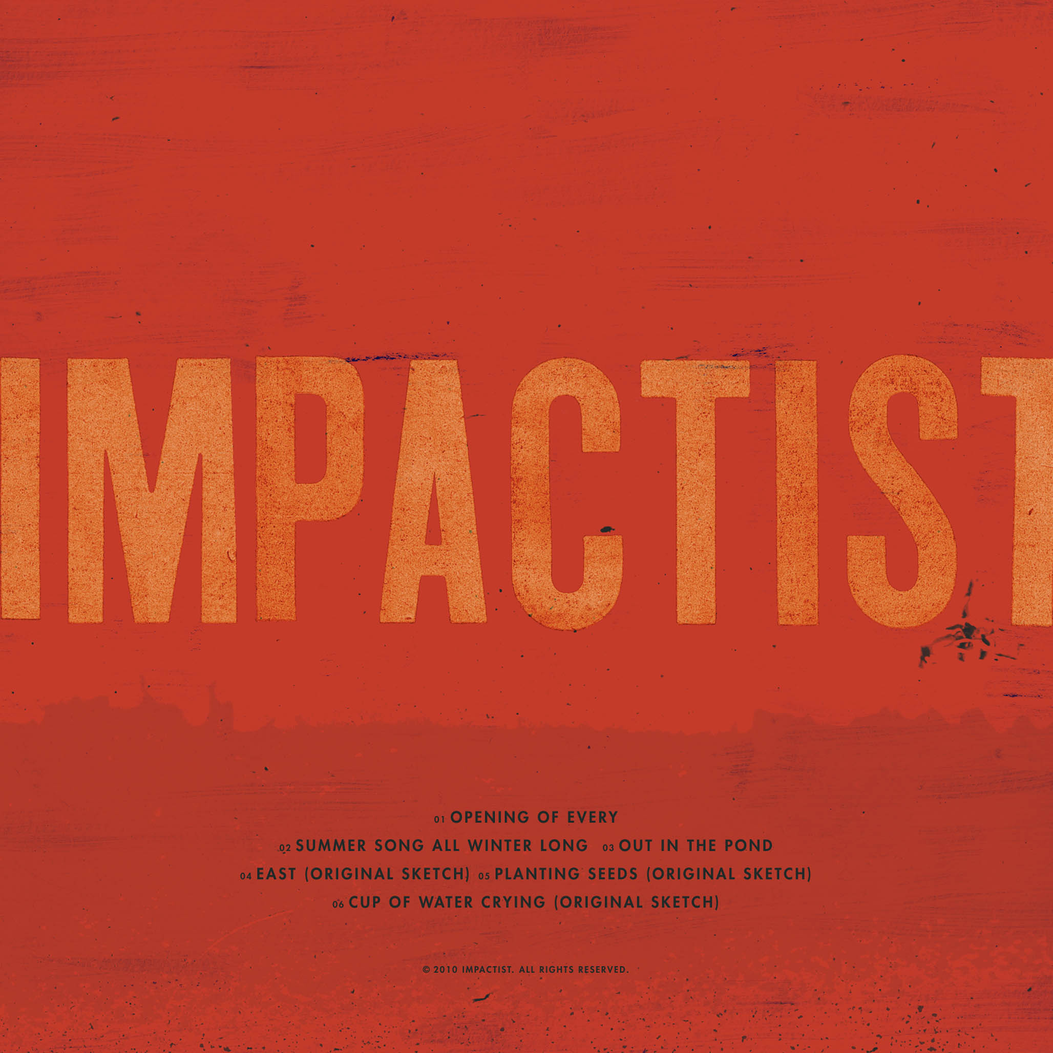 Impactist PLANTS & ANIMALS - EP Artwork Back